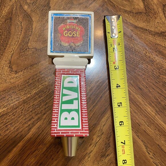 Boulevard Brewing Hibiscus Gose Beer Tap Handle BLVD Mancave Craft Beer - Picture 1 of 7